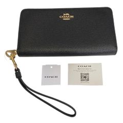 COACH コーチ 長財布 ストラップ付 シグネチャー ロング ジップC4451