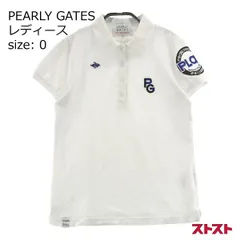 PEARLY GATES パーリーゲイツ 半袖ポロシャツ 刺繍 ホワイト系 0 [240001977065]#