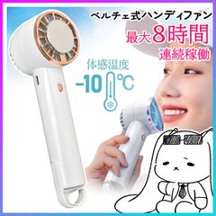 ハンディファン 冷却プレート 送風 冷却 ペルチェ式 扇風機 小型 小型扇風機 携帯扇風機 充電式 卓上扇風機 ひんやり 熱中症対策 コンパクト 風量調整 ホワイト 【▲7】/SG168ペルチェ式ハンディファンホワイト