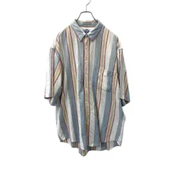 DOCKERS 半袖 シャツ L サイズ ドッカーズ ストライプ 古着卸 アメリカ仕入 t2406-3911