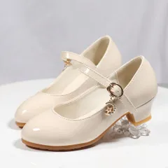 ☆ ベージュ ☆ 34 ☆ フォーマルシューズ 女の子 pk6665 フォーマルシューズ 女の子 フォーマル靴 キッズ シューズ ストラップ パンプス くつ クツ 子ども 子供 こども 入学式 卒業式 発表会 ピアノ発表会 結婚式 お呼ばれ ヒール ローヒール