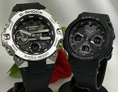 恋人たちのGショックペアウォッチ G-SHOCK BABY-G   カシオ 2本セット 電波ソーラー GST-B400-1AJF BGA-2500-1AJF人気 ラッピング無料   高級ペアウオッチ 夫婦　30代 40代　50代 クリスマス プレゼント 誕生日