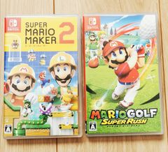switch　スーパーマリオメーカー2　マリオゴルフ　2点セット