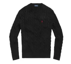 ポロ Ralph Lauren(ラルフローレン) ラウンド ニット セーター ブラック/ブラウン/ネイビー/グレー S ／ M