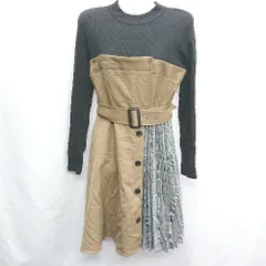 ◇ ◎ CECIL McBEE セシルマクビー 長袖 ミニ丈 ワンピース サイズM ブラック系 レディース E  【1407020058186】