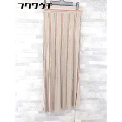 ◇ ◎ ROSE BUD ローズバッド ウエストゴム ロング ニット スカート サイズF ブラウン系 マルチ レディース 【中古】 【1102250021770】