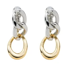 【ミックス×イヤリング】[Cream dot. クリームドット公式] イヤリング レディース  金属アレルギー ニッケルフリー ヴィンテージ調 艶消し マット 揺れる ネジ式 チェーン 3連 大人 ミックスカラー 