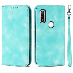 【数量限定】【人気商品】カード収納 スタンド機能 マグネット式 耐衝撃 ストラップ 手帳型 FCG01docomo スマホケース A101FC アローズwe Fujitsu スエードの質感-ミントグリーン ケース ケース f-51b we arrows We