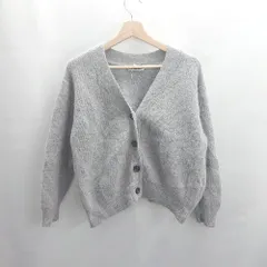 ◇ ⊇ JOURNAL STANDARD relume ウール混合 長袖 ニットカーディガン サイズF グレー レディース E  【1503050005432】