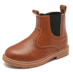 【即日発送】お出掛け 卒業式 通学 保温 キッズブーツ 歩きやすい 軽量 サイドジッパー 撥水加工 女の子 男の子 ショートブーツ 子供 サイドゴアブーツ [WUIWUIYU]