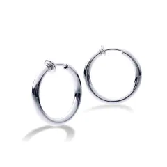 【在庫セール】フェイクピアス フープピアス リング メンズ 太め レディース シルバー ゴールド フープ 穴不要 大ぶり 大きい 小さい 小ぶり 両耳セット シンプル リング ピアス イヤリング 3カラー3サイズ イヤーカフ ノンホールピアス 太 太い [Pu