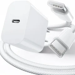 iPhone 15／iPhone 16充電器 type-c 20W 「純正 編み込み式充電ケーブル1M付き」急速充電器 安全で低温 タイプc 充電器 GaN採用 usb c pd 充電器 スマホ 軽くてコンパクト アイフォン 最適な小型 携帯充電器 外出や旅行