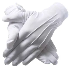 [Pile Stone] 礼装用 手袋 白 3双セット M 式典 フォーマル パレード用 ドライバー グローブ 運転用 ホワイト 警備 吹奏楽団 ブラスバンド ドライブ用 車掌 まとめ買い [3双セット]