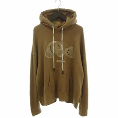 極美品 PALM ANGELS テディ ベア パーカー パームエンジェルス ベア パーカー ブラック マルチ メンズ