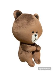 【未使用/ぬいぐるみ】LINE ブラウン　BIGシーンぬいぐるみ