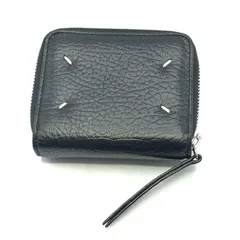 【中古】Maison Margiela ジップアラウンドウォレット S56UI0112 ブラック　メゾンマルジェラ[17][240017728607]