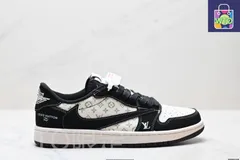 Travis Scott x Air Jordan 1 ”Reverse Mocha“ AJ1 TS コラボレーション リバースフック ローカット カルチャーバスケットボールシューズ-WTO輸入2