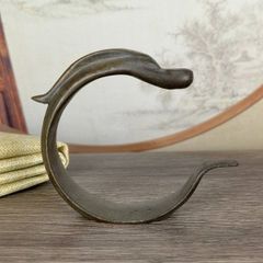 真鍮 紫銅 紫銅玉遊龍逆流香 置物 鹿置物 銅茶寵 飾品 装飾 茶寵 置物