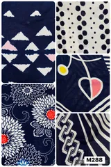 浴衣　まとめ売り　9点 即日発送】【Riuコラボ】白地×パリの街浴衣【浴衣3点セット