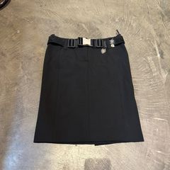 prada belt skirt