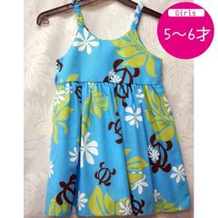 ムームー ドレス キッズ ハワイアン キャミソール 子供用 5歳 6歳 Dress 海外挙式参列用 女の子 幼児 ハワイ直輸入 No.70