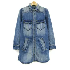 グレースコンチネンタル ワンピース デニムシャツ チュニック オーガニックコットン レディース 36サイズ ブルー GRACE CONTINENTAL 【中古】