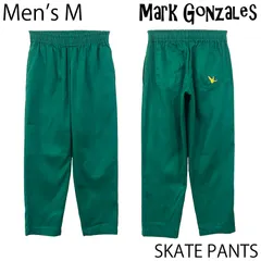 【USED／メンズM】MARK GONZALES スケーターパンツ グリーン