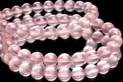 モザンビーク産◇スター効果 ローズクォーツ　9.5mm　ブレスレット 1個売り パワーストーン 天然石 _B1459-95