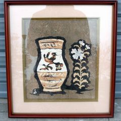 油彩画 坂本善三 壺 静物画古い油絵古美術 - メルカリ