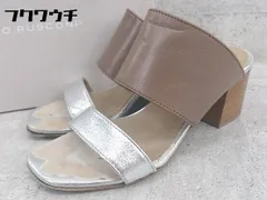 ◇ ◎ FABIO RUSCONI ファビオ ルスコーニ イタリア製 サンダル サイズ35 ブラウン シルバー レディース 【1002800868810】