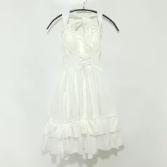 量産型 ホルターネック バックレス コルセット ワンピース F_S0474