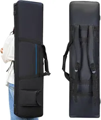 CHASO キーボードバッグ ケース 電子ピアノ 収納 2WAY 手持ち リュック式(ブルー,  88鍵盤用)