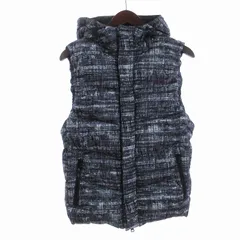 アルマーニエクスチェンジ A/X ARMANI EXCHANGE ダウンベスト フード ロゴ 総柄 グレー XS トップスのサムネイル