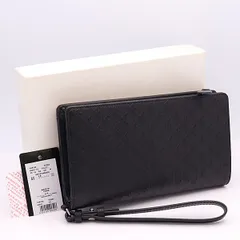 良品 箱付 エンポリオアルマーニ Y4R150 長財布 黒 YSD