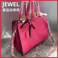 新品未使用品】Jewel トートバッグ ショルダーレザー2way ピンクリボン