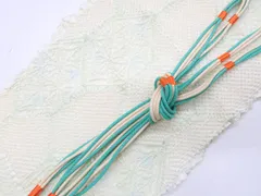 【一輝堂】【着物】 和装小物 帯締め 帯揚げ セット 帯締 帯揚 中抜き絞り 変わり組 25w04-5348