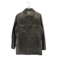 TETE HOMME (テットオム) 00s レザー 4ボタン ジャケット グレーのサムネイル