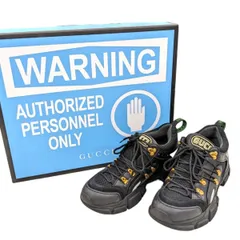 GUCCI グッチ スニーカー 543149 ブラック サイズ6 約25cm Flashtrek フラッシュトレック