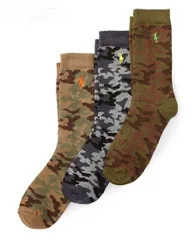★新品★ラルフローレン ボーイズソックス迷彩柄3P (約16～19㎝)