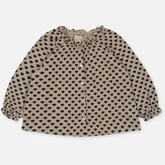 コンゲススロイド　ハート柄ブラウス　7−８Yサイズ　９−１０Y　　新品未使用