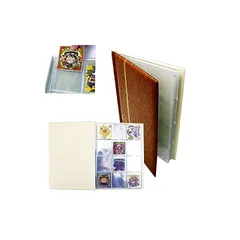 【新着商品】【48mmシール専用】 ビックリマンチョコシール用 高級カードファイル〈TACC〉?鬼滅の刃マンチョコ?呪術廻戦マンチョコ?スリーブ保管OK！ 最大240枚 大容量 収納 コレクション B5サイズ カード収納部 5.3cm×5.3cm (ブラウ 1