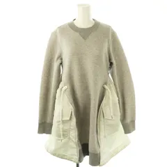 サカイ sacai Pre Sponge Sweat X Ma-1 Dress ドレス ワンピース ミニ 長袖 2 グレー /HK ■OSのサムネイル