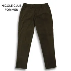 23AW★ NICOLE CLUB FOR MEN ニコルクラブ フォーメン 秋冬 ストレッチ ニット スウェード イージー パンツ Sz.46 メンズ
