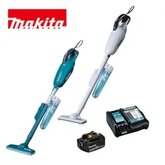 当店だけ！バッテリー充電器も1年保証! マキタ CL181FDZ / W 白 青 18V コードレス 掃除機 カプセル式 サイクロンアタッチメント  バッテリーBL1830B 急速充電器 当店オリジナル CL181FDRFW (サイクロン付ver)