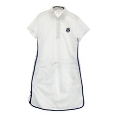 アンパスィ】ゴルフ ジップアップ ニット襟 半袖Tシャツ 内側メッシュ