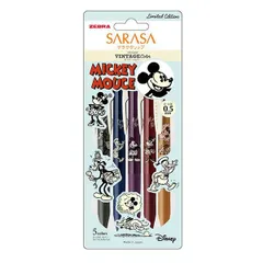 数量限定　サラサ クリップ ディズニー ジェルボールペン 0.5mm 限定 5色セット ゼブラ