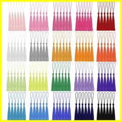 BetterJonny 140Pcsタッセル 装飾的なミニフリンジ 手芸用品手作り素材 房飾り フリンジ DIY用品 アクセサ 20色セット