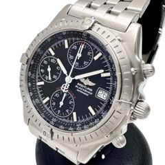 【BREITLING/ブライトリング】クロノマット ブラックバード A13050.1 OH＆仕上げ済 腕時計 ステンレススチール 自動巻き/オートマ ブラック文字盤 メンズ 【中古】【真子質店】【GD】