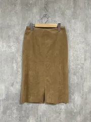 美品 Spick & Span スピック＆スパン タグ付 ひざ丈 スエード タイト スカート size36/ベージュ ◆■◎レディース