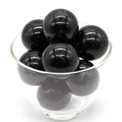 ブラックトルマリン　30ｍｍ丸玉　1個売り    ☆パワーストーン スフィア